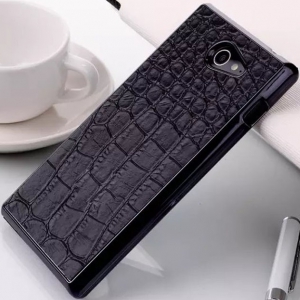 Чехол для Sony Xperia M2 Croco Black